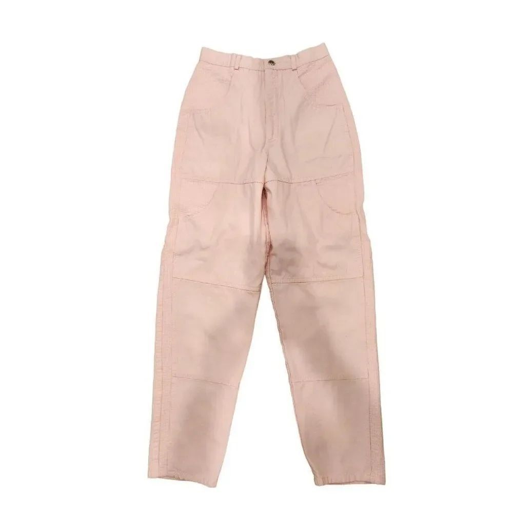 Vintage 80s Pink High Waist Mom Jeans Punk Rock 3 Barbie Pink Tapered Leg